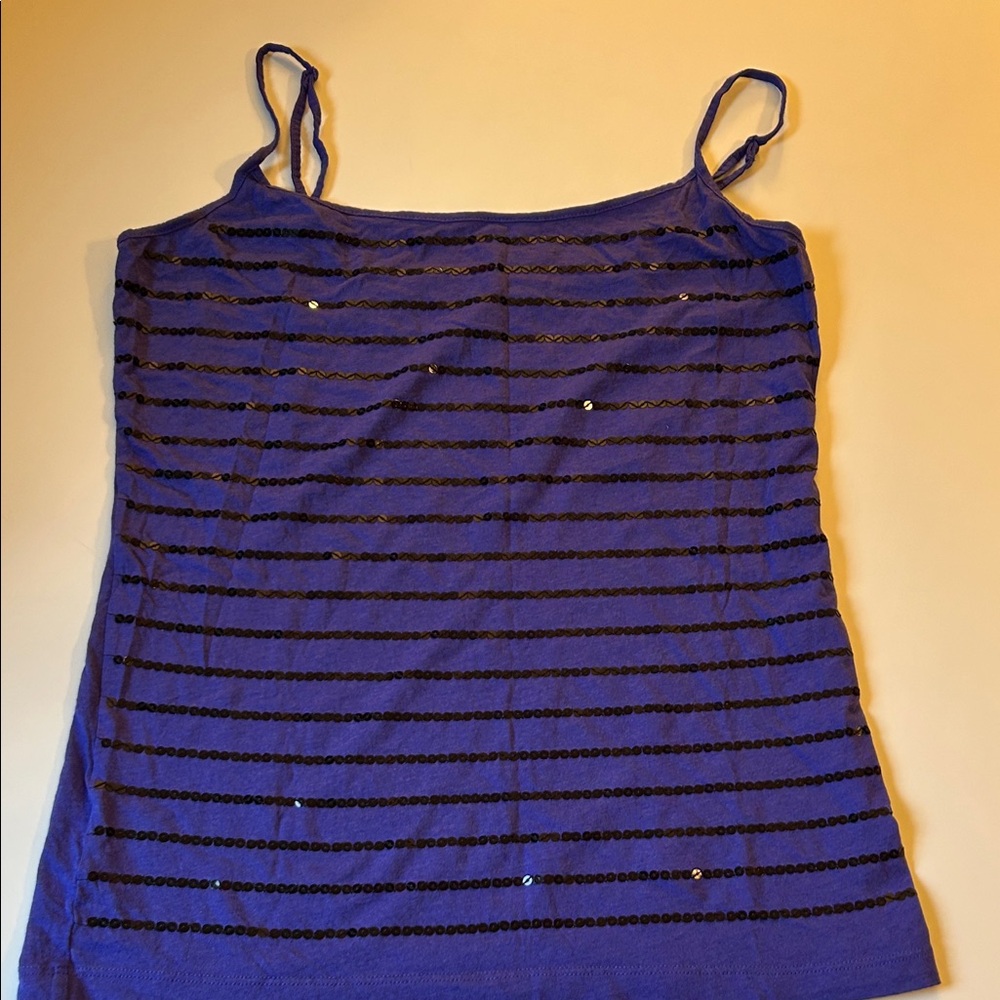 Ann Taylor loft woman’s medium camisole sequins‎ soft